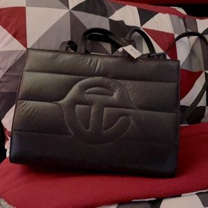 Telfar medium puff shopper-black